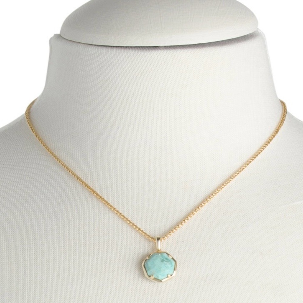 Kendra Scott Sea Green Pendant Necklace
